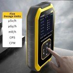 Rechargeable Portable Geiger Counter with LCD Display