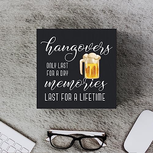Humorous Hangover Kit Sign: Memories That Fade Naturally