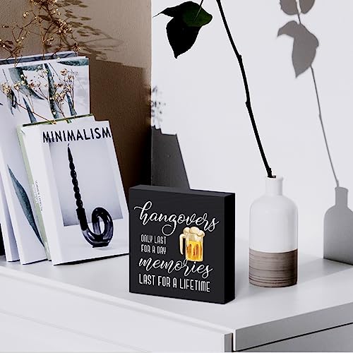 Humorous Hangover Kit Sign: Memories That Fade Naturally