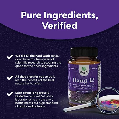 Hangover Relief Pills with DHM, Milk Thistle & Electrolytes