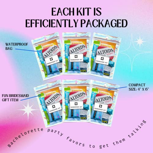 6-Piece Hangover Kit for Bachelorette Parties and Gifts