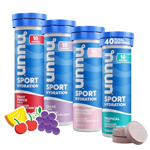 4 Pack Nuun Sport Electrolyte Tablets, Mixed Citrus Berry