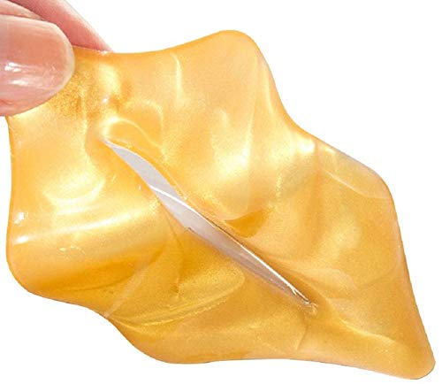 Gold Eye and Lip Mask Set, 10 Pairs with 10 Pcs