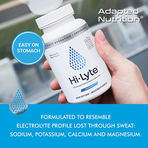 Hi-Lyte Rapid Rehydration Electrolyte Capsules | Vegan-Friendly | 100 Caps