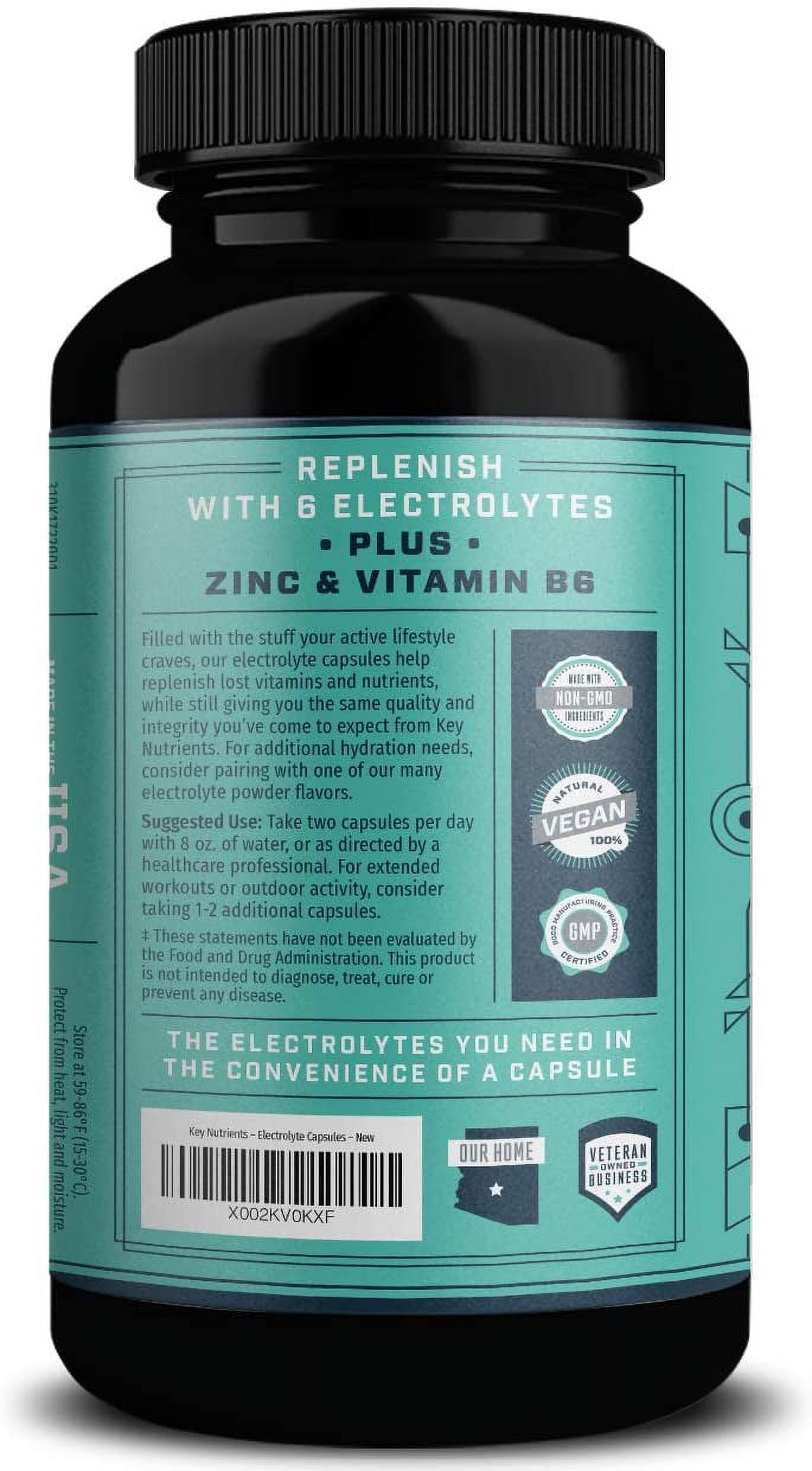 Hydrating Electrolyte Salt Pills - 200 Capsules