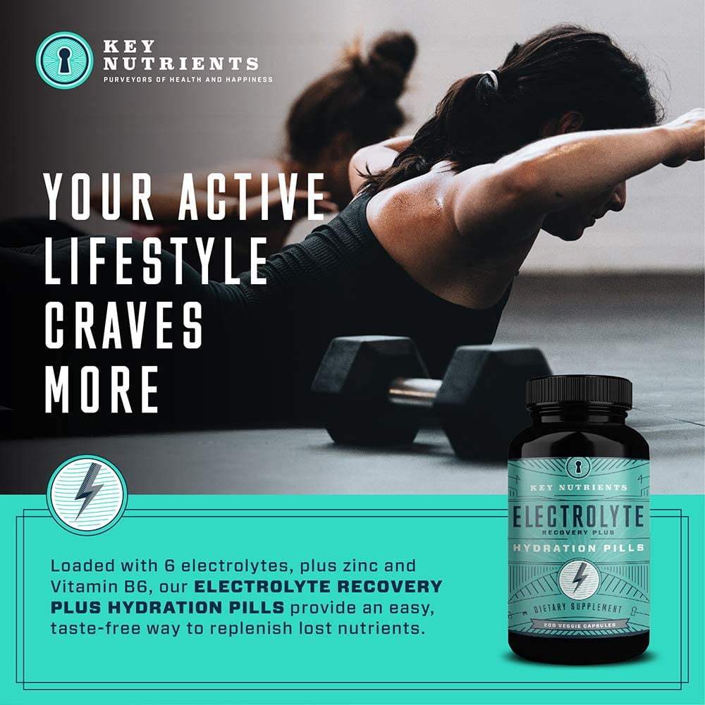 Hydrating Electrolyte Salt Pills - 200 Capsules