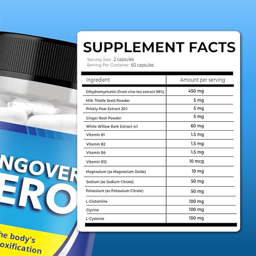 Ultimate Hangover Cure: 12-in-1 Formula for Optimal Recovery