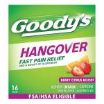 Hangover Relief Powders, Berry Citrus Dissolve Packs, 16-pk