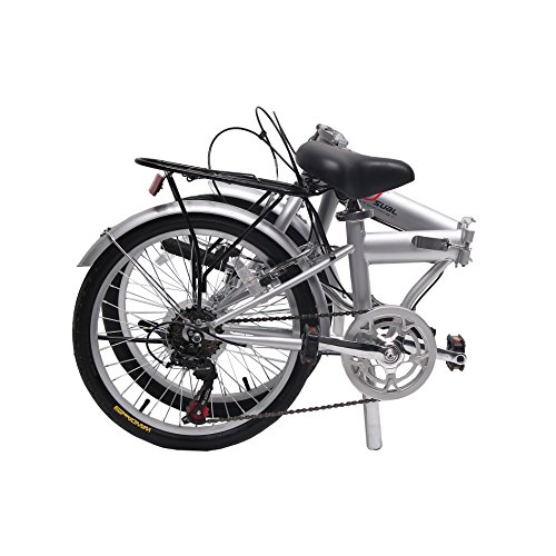 Folding 6-Speed City Bike - Silver