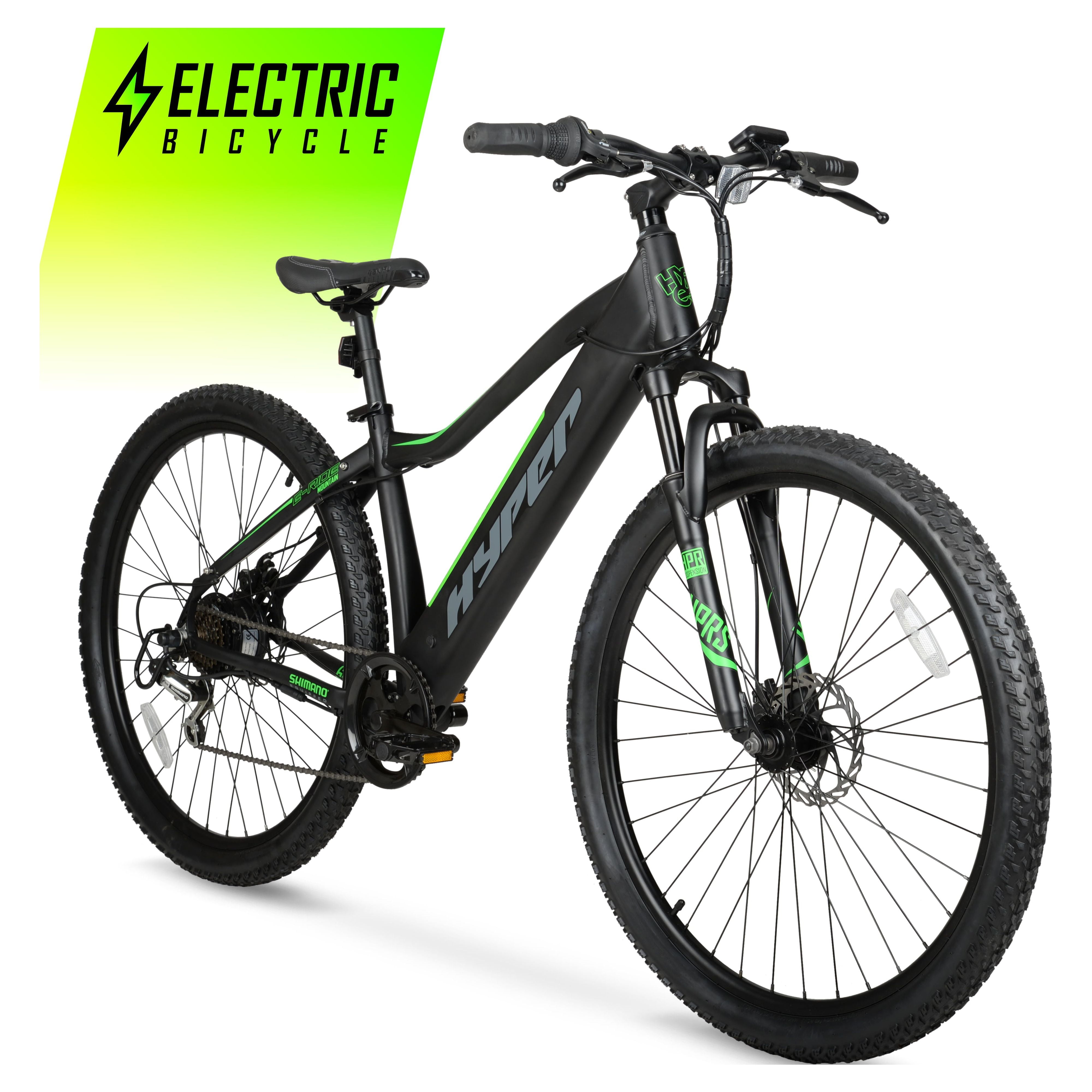 Hyper Electric Mountain Bike, 29 In. Wheels, Black