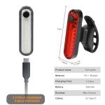 Rechargeable Bike Light Set with 4 Modes