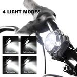 Ascher Super Bright USB Rechargeable Bike Light Set