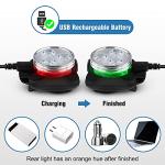 Ascher Super Bright USB Rechargeable Bike Light Set