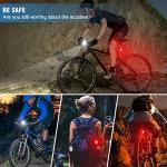 Ascher Super Bright USB Rechargeable Bike Light Set