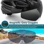 Victgoal Bike Helmet with Detachable Goggle Visor