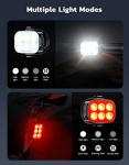 Ultra Slim Rechargeable Bike Lights Set - Front & Rear