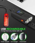 Super Bright USB Rechargeable Bike Lights Set