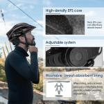 Victgoal Bicycle Helmet with Detachable Goggles and LED