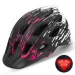 Lightweight Bike Helmet with Tail Light & Visor