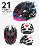 Lightweight Bike Helmet with Tail Light & Visor