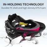 Lightweight Bike Helmet with Tail Light & Visor