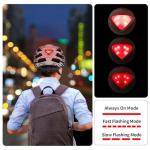 Lightweight Bike Helmet with Tail Light & Visor