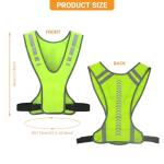 Hi Vis Reflective Running Vest with Phone Pocket
