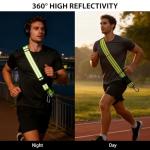 Reflective Sash Running Belt for Night Safety