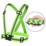Reflective Vest Set with Adjustable Wristbands for Safety