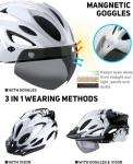 RaMokey Lightweight Bike Helmet with LED Light
