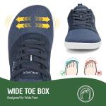 gitzing Barefoot Shoes for Men Women – Wide Toe Box FitnessTrainers, Zero Drop Minimalist Walking Shoes, Flexible & Lightweight for Everyday Comfort, Blue 10.5UK/45EU