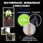 FDX Men's Waterproof Breathable Cycling Jacket - Yellow