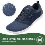 gitzing Barefoot Shoes for Men Women – Wide Toe Box FitnessTrainers, Zero Drop Minimalist Walking Shoes, Flexible & Lightweight for Everyday Comfort, Blue 10.5UK/45EU