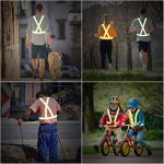 Reflective Vest Set with Adjustable Wristbands for Safety