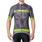 FDX Men's Lightweight Half Sleeve Cycling Jersey - Yellow