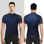 ARSUXEO Men's Short Sleeve Cycling Jersey ZY845