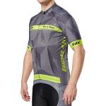 FDX Men's Lightweight Half Sleeve Cycling Jersey - Yellow