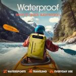 Earth Pak Waterproof Roll-Top Backpack - 35L Yellow