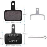 AGPTEK 4 Pairs Disc Brake Pads for Shimano