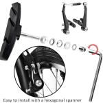 2 Pairs 70mm V Brake Pads for Bikes