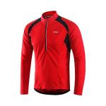 ARSUXEO Men's Long Sleeve Mountain Bike Jersey Red
