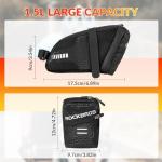 ROCKBROS Water-Resistant Bicycle Saddle Pack 1.5L