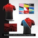 Men's Short Sleeve Cycling Jersey - Red XL