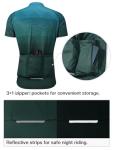Men's Short Sleeve Cycling Jersey - Dark Green L