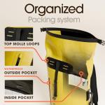 Earth Pak Waterproof Roll-Top Backpack - 35L Yellow