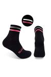 Sundried Black Cycling Crew Socks with Reflective Detail