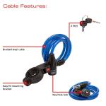 Burg-Wächter 100cm Spiral Cable Lock with Bracket