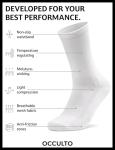 Occulto Eddy White Cycling Socks for Men and Women
