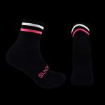 Sundried Black Cycling Crew Socks with Reflective Detail