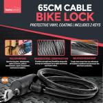 Heavy-Duty 65cm Bike Lock with Keys